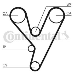 Zahnriemen CT814 von CONTITECH günstig für 36,61 € online kaufen