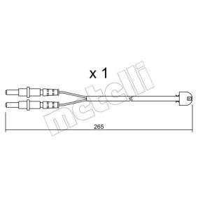 Warnkontakt, Bremsbelagverschleiß SU.053 von METELLI günstig für 4,75 € online kaufen