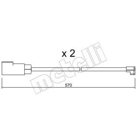 Warnkontakt, Bremsbelagverschleiß SU.244K von METELLI günstig für 19,85 € online kaufen