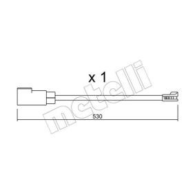 Warnkontakt, Bremsbelagverschleiß SU.340 von METELLI günstig für 7,82 € online kaufen