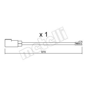 Warnkontakt, Bremsbelagverschleiß SU.341 von METELLI günstig für 8,60 € online kaufen