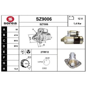 Compre Motor de arranque da SNRA SZ9006 a um preço baixo por 191,28 €