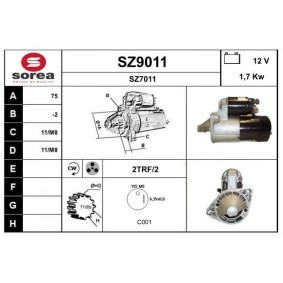 Compre Motor de arranque da SNRA SZ9011 a um preço baixo por 437,28 €