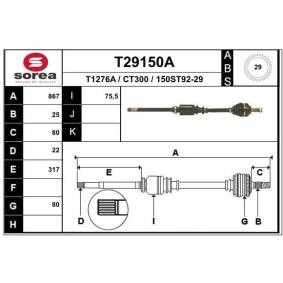 Antriebswelle T29150A von EAI günstig für 73,41 € online kaufen