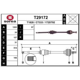 Antriebswelle T29172 von EAI günstig für 114,73 € online kaufen