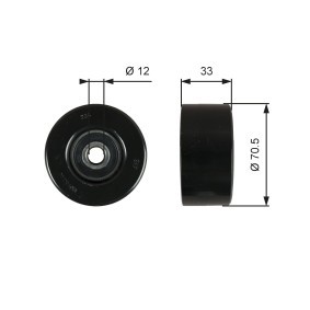 Achetez des Galet enrouleur de courroie d'accessoire GATES T36762 à prix pour 134,50 €