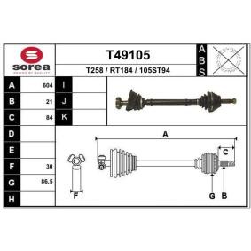 Antriebswelle T49105 von EAI günstig für 98,55 € online kaufen