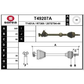 Antriebswelle T49207A von EAI günstig für 110,39 € online kaufen
