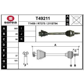 Antriebswelle T49211 von EAI günstig für 126,70 € online kaufen