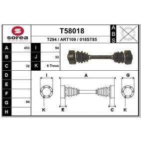 Antriebswelle T58018 von EAI günstig für 79,21 € online kaufen