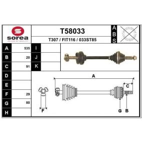 Antriebswelle T58033 von EAI günstig für 82,46 € online kaufen