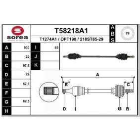 Antriebswelle T58218A1 von EAI günstig für 103,08 € online kaufen
