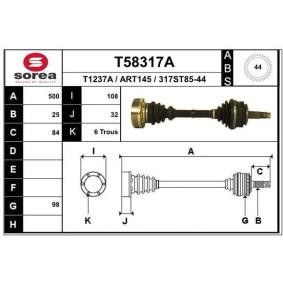 Antriebswelle T58317A von EAI günstig für 117,80 € online kaufen