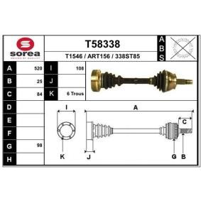 Antriebswelle T58338 von EAI günstig für 99,96 € online kaufen