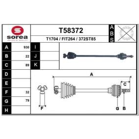 Antriebswelle T58372 von EAI günstig für 116,25 € online kaufen