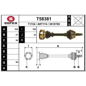 Antriebswelle T58381 von EAI günstig für 117,80 € online kaufen