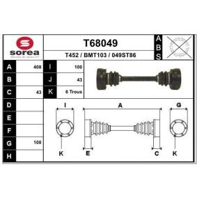 Antriebswelle T68049 von EAI günstig für 117,80 € online kaufen