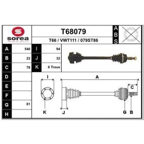 Antriebswelle T68079 von EAI günstig für 94,84 € online kaufen