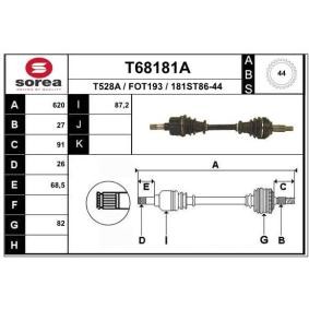 Antriebswelle T68181A von EAI günstig für 96,59 € online kaufen