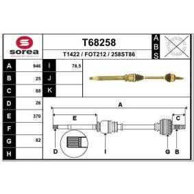 Antriebswelle T68258 von EAI günstig für 81,31 € online kaufen