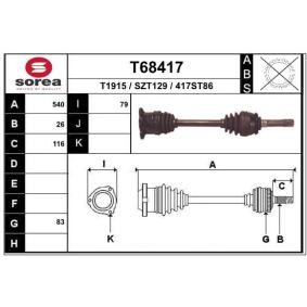 Acquista Semiasse da EAI T68417 a buon mercato per soli 145,20 €