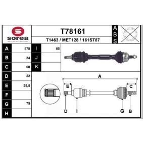 Antriebswelle T78161 von EAI günstig für 116,15 € online kaufen