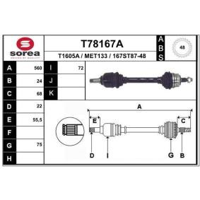 Antriebswelle T78167A von EAI günstig für 124,73 € online kaufen