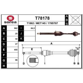 Antriebswelle T78178 von EAI günstig für 131,77 € online kaufen