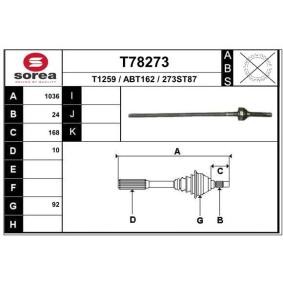 Compre Veio de transmissão da EAI T78273 a um preço baixo por 133,57 €