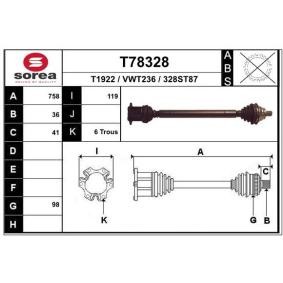 Antriebswelle T78328 von EAI günstig für 116,24 € online kaufen