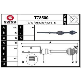 Antriebswelle T78500 von EAI günstig für 144,83 € online kaufen