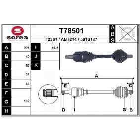 Antriebswelle T78501 von EAI günstig für 144,14 € online kaufen
