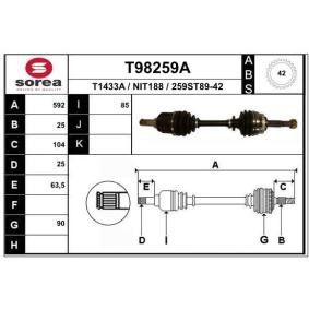 Antriebswelle T98259A von EAI günstig für 117,84 € online kaufen
