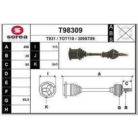 Antriebswelle T98309 von EAI günstig für 117,18 € online kaufen