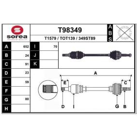 Antriebswelle T98349 von EAI günstig für 117,18 € online kaufen