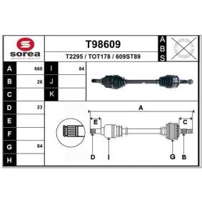Antriebswelle T98609 von EAI günstig für 128,95 € online kaufen