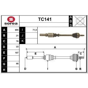 Antriebswelle TC141 von SERA günstig für 113,63 € online kaufen