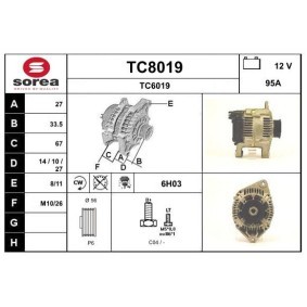 Lichtmaschine TC8019 von SNRA günstig für 137,53 € online kaufen