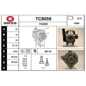 Lichtmaschine TC8059 von SNRA günstig für 181,43 € online kaufen
