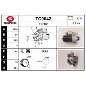 Anlasser TC9042 von SNRA günstig für 67,32 € online kaufen