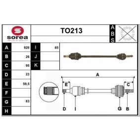 Antriebswelle TO213 von SERA günstig für 209,67 € online kaufen