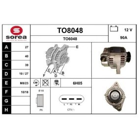 Lichtmaschine für TOYOTA von SNRA