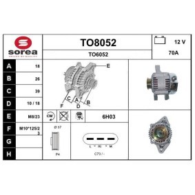 Lichtmaschine TO8052 von SNRA günstig für 193,62 € online kaufen