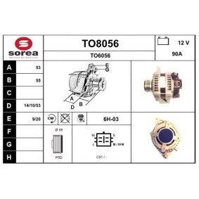 Lichtmaschine TO8056 von SNRA günstig für 243,66 € online kaufen