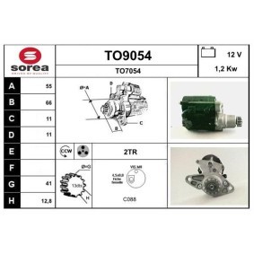 Anlasser TO9054 von SNRA günstig für 244,28 € online kaufen