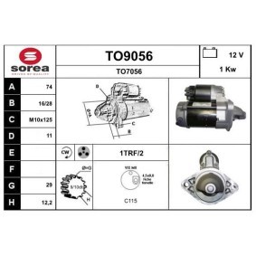 Anlasser TO9056 von SNRA günstig für 202,24 € online kaufen
