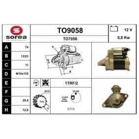 Anlasser TO9058 von SNRA günstig für 192,14 € online kaufen