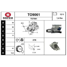 Anlasser für TOYOTA von SNRA