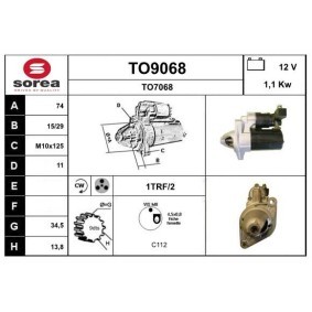 Anlasser TO9068 von SNRA günstig für 147,80 € online kaufen