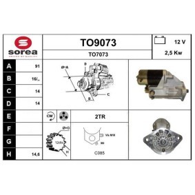 Anlasser für TOYOTA von SNRA